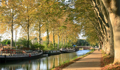 Carretera en un parque en Toulouse