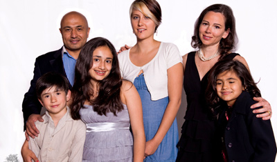 anne-France et sa famille