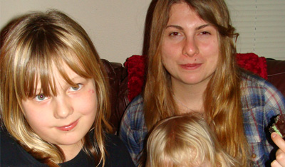 Gaileen with her host children