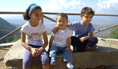 Los hijos de Olga con una amplia vista.