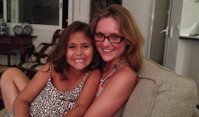 Helen with her host child