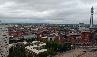 Red architecture in Birmingham
