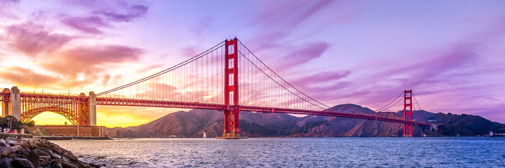The Golden Gate Bridge in San Francisco