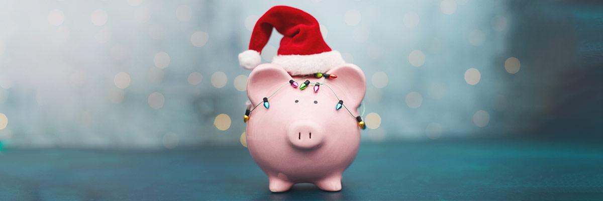 A pink piggy bank