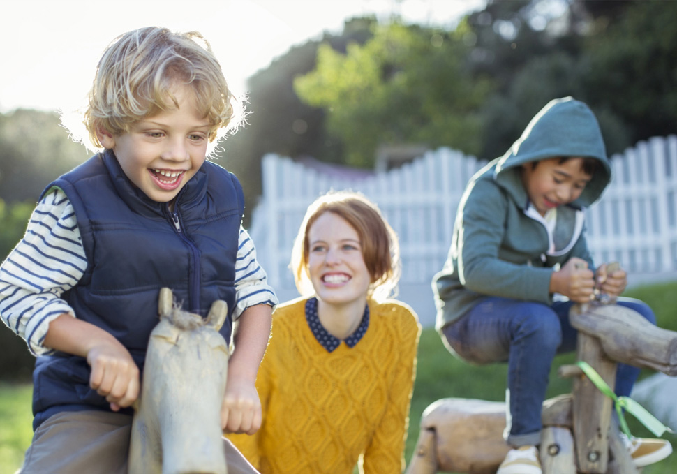 Au pair con dos niños