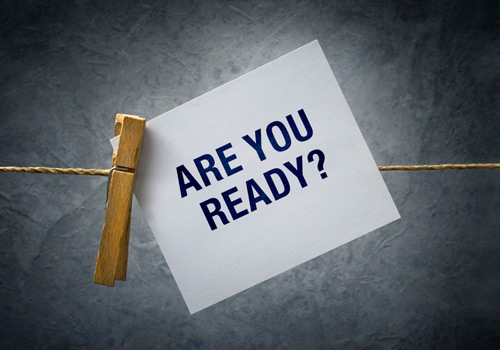 Sign with clothes pin showing "are you ready?"