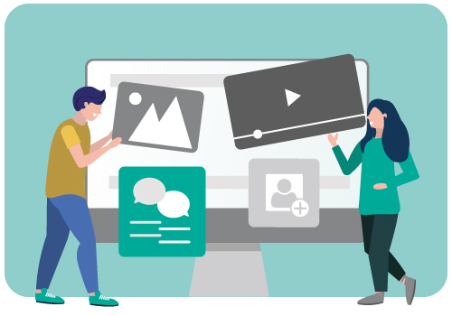Illustration new website dashboard