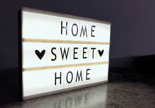 Home sweet home Letters