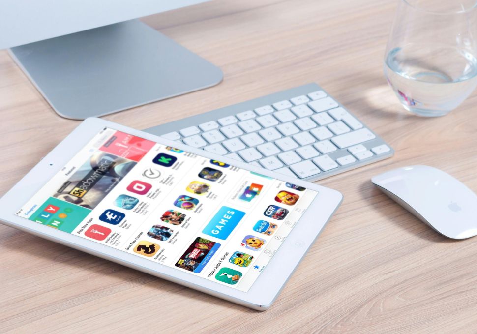 tablet with apps
