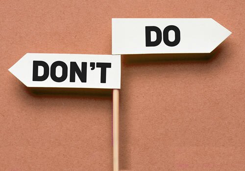 Grafik zu Dos and Don'ts