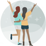 Graphic Event - Two young women